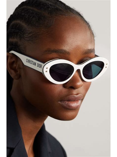 dior cat sunglasses|christian Dior white sunglasses.